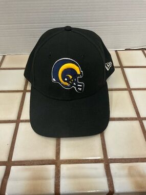 New Era Black Rams Hat